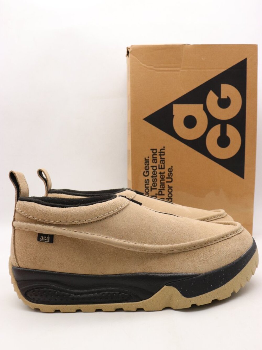 NEW Nike ACG Izy Men's Size 12 Khaki Brown Loafer Slipper Sneakers FV4317-200